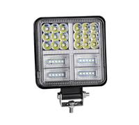 Phares Phare Barre Lumineuse Travail Led 72W Blanc Ambre 24 Barra Projecteur Rond Carré DRL Lumière Voiture Pour 4x4 Barre Led Tout-terrain SUV ATV Camion Pelle(1x 177W Strobe)