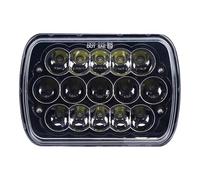 Phares Phare Derniers Phares Carrés LED 75W 5X7 Pour Jeep Pour Wrangler YJ 86-95 Pour Cherokee XJ 84-01 Angel Eyes DRL H4 Phare Avant De Voiture(1 Piece headligt A)