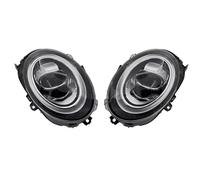 Phares Phare Étui De Voiture Pour Mini Pour Cooper F56 2013-2018 Phares Pour Lampe Frontale À LED Angel Eye DRL Feu Avant Lentille Bi-led(Color White DRL)