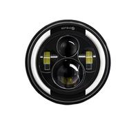 Phares Phare H4 7 Pouces LED Pour Land Pour Rover Pour Defender Crescent Angel Eye Feux Diurnes 6000K Blanc 100000LM 1000W Phare De Voiture Haute Puissance(1 Piece)