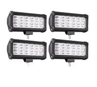 Phares Phare Lampe Travail LED Projecteur Tout-terrain 4x4 Antibrouillard Phare À Diode SUV ATV Tracteur Bateau Camion Pelle Barre Lumineuse 12V 24V(36W 4 Piece)