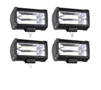 Phares Phare Lampe Travail LED Projecteur Tout-terrain 4x4 Antibrouillard Phare À Diode SUV ATV Tracteur Bateau Camion Pelle Barre Lumineuse 12V 24V(72W 4 Piece)