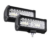 Phares Phare Lampe Travail LED Projecteur Tout-terrain 4x4 Antibrouillard Phare À Diode SUV ATV Tracteur Bateau Camion Pelle Barre Lumineuse 12V 24V(120W 2 Piece)