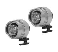 Phares pour Croc 2 Pièces Petites Lumières Croc Chaussures Décor Drôle Accessoires de Chaussures en Alliage D'aluminium Chaussures Lumières (Argent)