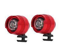 Phares pour Croc, 2pcs Lumière LED IPX5 Chaussures étanches Breloques 75 Heures Brillent dans le Noir Sabots LED Décoratifs Chaussures Lumière pour la Marche du Chien, Camping (Rouge)