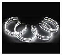 Phares principaux Pour BMW E36 E38 E39 E46 Pour M3 Clignotants Avec Anneaux, Style Automobile, Phares À LED Bicolores Angel Eyes Feux avants auto(131mm x2 146mm x2,Only white)