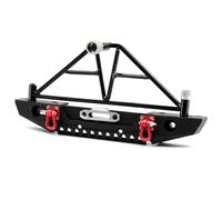 Phares Projecteurs Rc Compatible avec Axial SCX10 pour Traxxas TRX4 1/10 RC Crawler Car Upgrade Parts Pare-Chocs Arrière en Métal avec Support De Roue De Secours Léger