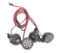 Phares Projecteurs Rc Compatible avec HPI pour Baja pour Rovan pour King 1/5 RC Pièces De Voiture Accessoires Lumières Kit Récepteur Coque en Plastique Lotus Phare Avant
