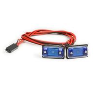 Phares Projecteurs Rc Compatible avec TRX4 pour SCX10 Pièces Optionnelles pour Voitures Et Camions Télécommandés 1/14 1/10 : Clignotants, Feux De Signalisation Latéraux(Blue)