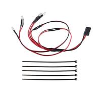 Phares Projecteurs Rc Compatible avec TRX4M 1/18 RC, Pièces De Mise À Niveau De Voiture sur Chenilles, Accessoire 4 Perles De Lampe, Kit De Feux Avant Et Arrière De 3mm