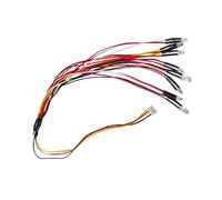 Phares Projecteurs Rc Compatible avec WPL D12 D42 1/10 RC Car Upgrade Parts Accessoires De Décoration 8 Perles De Lampe Lumière 2 Rouge 2 Jaune 2 Blanc 2 Bleu RC Car Light