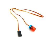 Phares Projecteurs Rc pour Axial pour SCX10 pour TRX4 pour TRX6 1/10 5 Modes 4.8-6 V Flash Nocturne Lumière Vive pour Spin Flicker Breathe RC Crawler Car(Red)