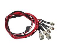 Phares Projecteurs Rc pour HSP pour Axial pour SCX10 Monster 1/10 1/8 Phares Feux Arrière Kit RC Crawler Truck Char Tout-Terrain pour Buggy Pièces Détachées(4pcs)