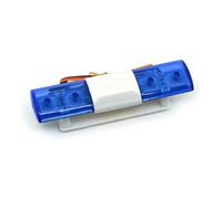 Phares Projecteurs Rc pour HSP pour TRX-4 pour Tamiya pour Axial pour SCX10 1/10 4.8-6 V Clignotant Alarme Lumière RC Modèle Réduit Voiture Décoration Pièces(Blue)