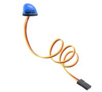 Phares Projecteurs Rc pour Tamiya 1/10 1/14 360° Multifonction Clignotant Rotation Barre Alarme Lumineuse RC Ingénierie Automobile Camion Pièces Mise Niveau(Blue)
