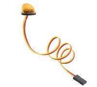 Phares Projecteurs Rc pour Tamiya 1/10 1/14 360° Multifonction Clignotant Rotation Barre Alarme Lumineuse RC Ingénierie Automobile Camion Pièces Mise Niveau(Yellow)