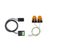 Phares Projecteurs Rc pour Tamiya 1/14 2 Feux D'avertissement Rotatifs À 360 Degrés pour Excavatrice Modèle Xzd-04y Accessoires Mise À Niveau pour Maquettes Radiocommandées