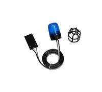 Phares Projecteurs Rc pour Tamiya pour Scania 770S pour Volvo 1/14 RC Modèle Voiture Avertissement Excavatrice Lumières 360 Degrés Rotation Ingénierie Lampe Camion Benne(Blue)