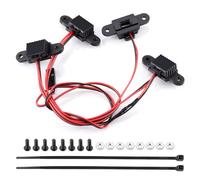 Phares Projecteurs Rc pour Traxxas pour TRX-4 pour TRX-6 1/10 Passage Roue Sourcil Lampe Châssis Groupe D'éclairage RC Crawler Voiture Décoration Mise Niveau Pièces(4PCS-2)
