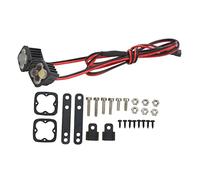 Phares RC pour SCX10 90046, projecteurs LED sans fil pour voiture RC, kit d’éclairage nocturne blanc brillant à 2 LED avec supports réglables pour crawler 1/10, Traxxas