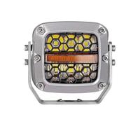 Phares Voiture Barre Lumineuse LED Work Light Pour Voiture, Faisceau Spot, Feux Antibrouillard, Jaune Et Blanc Projecteur Principal Auto(Chrome)