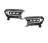 Phares Voiture Ensemble De Phares Voiture À LED Lampe Frontale Réglage Dynamique Plug And Play DRL Pour Ford Pour Ranger 2015-2022 Feux Avant(White Reflector RHD)