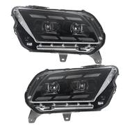 Phares Voiture Ensemble Phares À LED Pour Ford Pour Mustang 2009-2014 Phares Avant LED Clignotants Dynamiques Accessoires