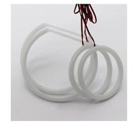 Phares Voiture Kit Phare Halogène LED Angel Eyes pour BMW Série 1 E81 E82 E87 E88, Anneau Halo Blanc en Coton Phare Avant