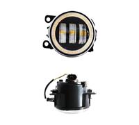 Phares Voiture Phares Antibrouillard Angel Eyes Feux De Jour À LED Pour Ford Pour Ranger Pour Grand C-Max Pour Mondeo Fusion Pour Edge Pour Explorer Feux Avant(White and White)