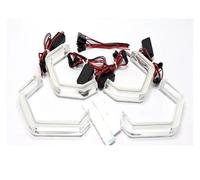 Phares Voiture pour BMW Série 3 F30 F31 F34 F35 pour M3 316i 318i 320i 328i 330i 335i 340i 2011-2016 pour M4 Style LED Cristal Angel Eye Kit Yeux Kits Phare Avant(Model 1)