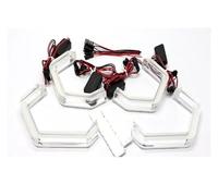 Phares Voiture pour BMW Série 3 F30 F31 F34 F35 pour M3 316i 318i 320i 328i 330i 335i 340i 2011-2016 pour M4 Style LED Cristal Angel Eye Kit Yeux Kits Phare Avant(Model 2)