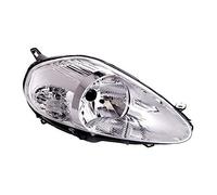 Phares VP843P Phare avant côté droit côté passager ensemble phare avant lampe de voiture lampe de voiture chrome LHD compatible avec Fiat Grande Punto 2005 2006 2007 2008