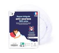 Pharma-Housse - Housse Anti-acariens intégrale 100% Coton pour Couette - Procédé de Tissage breveté - Dispositif médical - Garantie à Vie - sans Traitement ni plastification - Fabriquée en France
