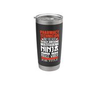 Pharmacie Technicien Multitâche Ninja Hero Tech Pharmacien Gobelet isotherme en acier inoxydable double paroi