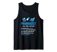 Pharmacien Définition Drôle Technicien Pharmacie Hommes Femmes Débardeur