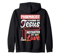 Pharmacien Jésus Chrétien Pharmacie Technicien Sweat à Capuche