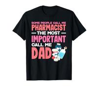 Pharmacien Papa Pharmacie Technicien Père T-Shirt