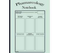 Pharmacology Notebook: Note Guide for Pharmacology & The Perfect Blank Notebook, Medical Notetaking Record Book for Nursing School, Student ... | 8.5"x11" 120 Pages