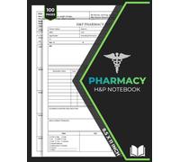 Pharmacy H&P Notebook: Essential Medical History for Pharmacy | Medication Reconciliation & Drug Therapy Tracker