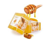 pharmahealth Savon bio naturel au curcuma et aloe vera, lait de chèvre, visage et corps, nettoyant et blanchissant fait à la main (miel)