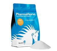 PharmaHorse Collagène+ | Souplesse des articulations Cheval | Collagène Cheval | sans Sucre ajouté | Sulfate de glucosamine 100% Pur | sans dopage | Dosage Puissant | 500 grammes