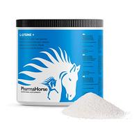 PharmaHorse L-Lysine+ | Système immunitaire Cheval | Acide aminé Cheval | Production de protéines corporelles | Réduction Fatigue | 500 grammes