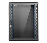 Phasak Pro Armario Rack Mural 19 Pouces 15U 600x450 mm Acier Noir RAL 9004 Pré-Monté