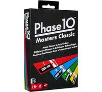 Mattel Games Phase 10 Masters Classic Jeu de Cartes Familial Comprenant 60 Cartes Indiquant Les Phases à réaliser et Qui Peuvent être jouées dans n’Importe Quel Ordre, pour 2 à 6 Joueurs, JFD07