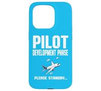 Phase de développement Pilote Funny Future Aviator Captain Coque pour iPhone 15 Pro