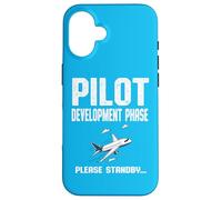 Phase de développement Pilote Funny Future Aviator Captain Coque pour iPhone 16
