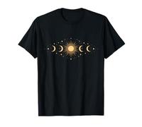 Phase du Soleil et de la Lune Corps Céleste Harmonie Journey T-Shirt