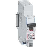 Phase + Neutral circuit breaker 230V DNX³-Cut-off power 3000A-10A C curve-Automatic terminals-1 module-Made in France