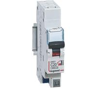 Phase + Neutral circuit breaker 230V DNX³-Cut-off power 3000A-20A C curve-Automatic terminals-1 module-Made in France