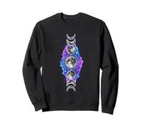 Phases de la Lune Astrologie céleste Galaxie Mystique Esthétique Sweatshirt